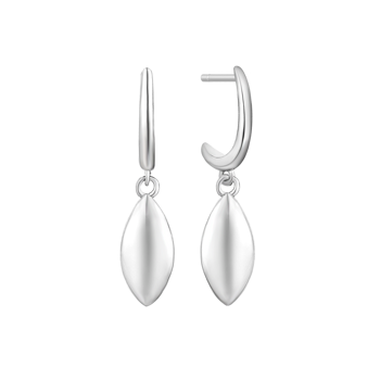 Creoler i sterling sølv, 13 x 6,5 mm – Støvring Design