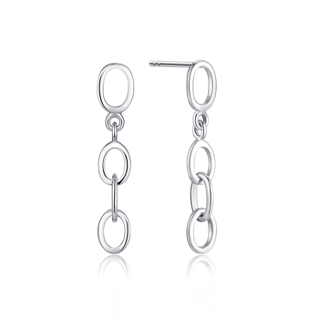 Ørehængere i rhodineret sterling sølv – Støvring Design