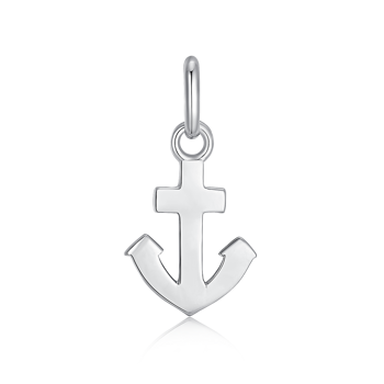 Sølv Vedhæng - Rhodineret Glat Anker, Støvring Design