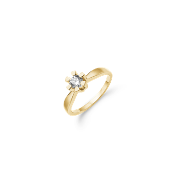 Aagaard 14 karat d.ring 1x0,40ct wsi i 14 karat guld