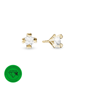 Aagaard Ørestik 14 karat labgrown diamant 2x1,00ct i 14 karat guld