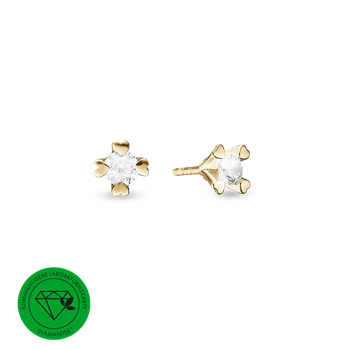 Aagaard Ørestik 14 karat labgrown diamant 2x0,50ct i 14 karat guld