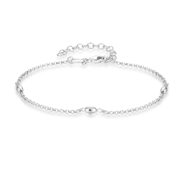 Armbånd i rhodineret sterling sølv med ugle – Støvring Design