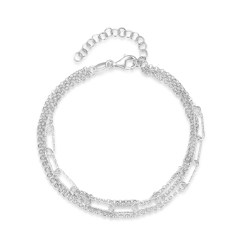 Armbånd i rhodineret sterling sølv – Støvring Design