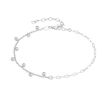 Armbånd i rhodineret sterling sølv med ugle – Støvring Design