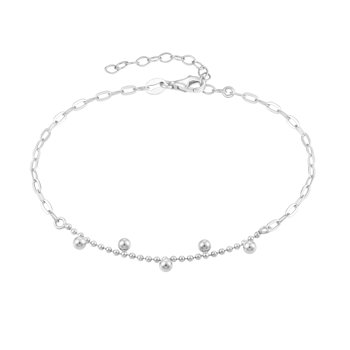 Armbånd i rhodineret sterling sølv med ugle – Støvring Design