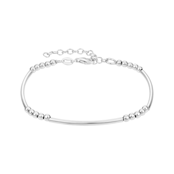 Armbånd i rhodineret sterling sølv med ugle – Støvring Design