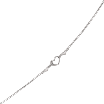 Armbånd i rhodineret sterling sølv med anker – Støvring Design