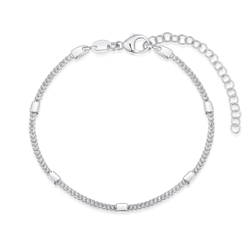 Armbånd i rhodineret sterling sølv – Støvring Design