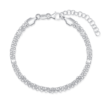 Armbånd i rhodineret sterling sølv med anker – Støvring Design