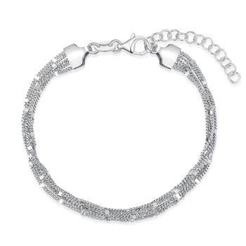 Armbånd i rhodineret sterling sølv – Støvring Design