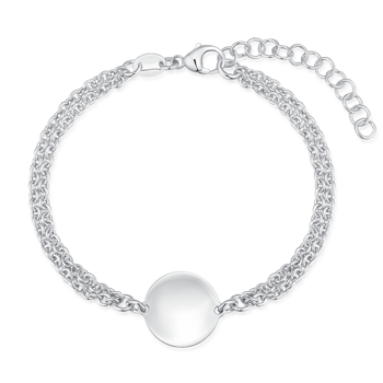Armbånd i rhodineret sterling sølv – Støvring Design