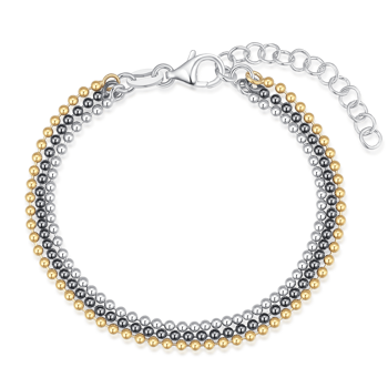 Armbånd i forgyldt sølv med ugle – Støvring Design