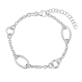 Armbånd i rhodineret sterling sølv – Støvring Design