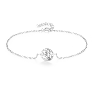 Armbånd i rhodineret sterling sølv med livets træ – Støvring Design
