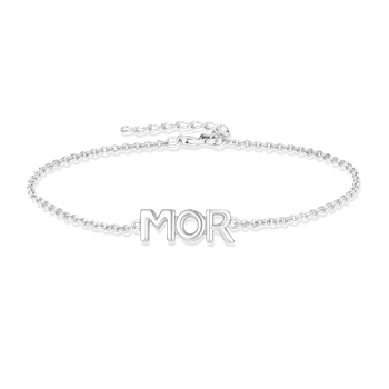 Armbånd i rhodineret sterling sølv – Støvring Design