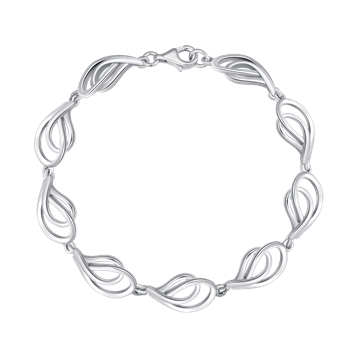 Armbånd i rhodineret sterling sølv – Støvring Design