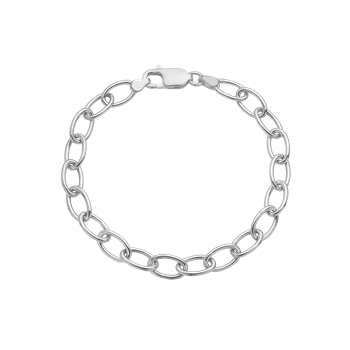 Aagaard Armbånd, ovale led, sølv