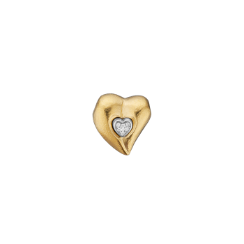 Aagaard Lås, heart, forgyldt i forgyldt sølv