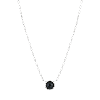 Halskæde i rhodineret sterling sølv – Støvring Design