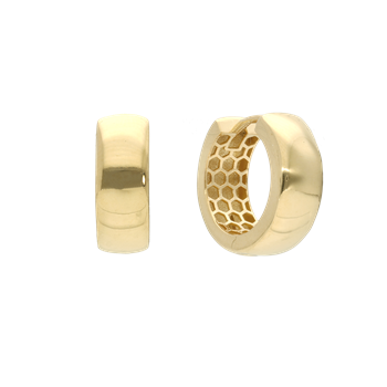 Aagaard Creoler 8 karat honeycomb i 8 karat guld