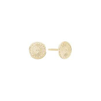 Aagaard Ørestikker, sunshine coin, forgyldt i forgyldt sølv