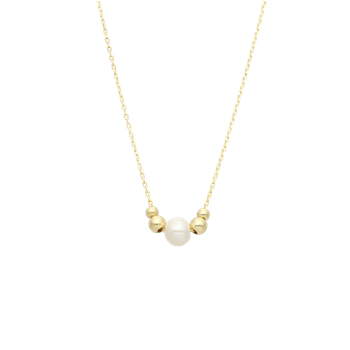 Aagaard Halskæde 8 karat dots and pearl i 8 karat guld