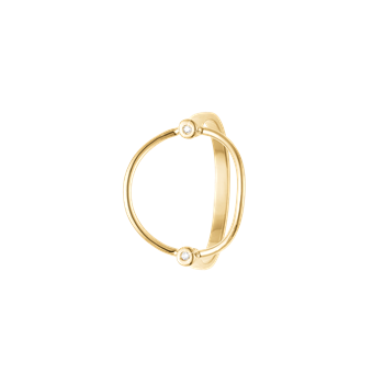 Aagaard Ring, 8 karat, dobbelt cirkel i 8 karat guld