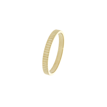 Aagaard Ring 8 karat grooved i 8 karat guld