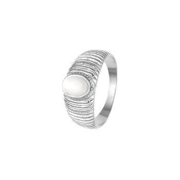 Aagaard Ring, perlemor, sølv