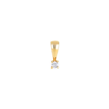Vedhæng i 14 karat guld med diamant 0,05 ct W/SI fra Siersbøl – forhandlet hos Houmann.dk