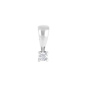 Vedhæng i 14 karat hvidguld med diamant 0,05 ct W/SI fra Siersbøl – forhandlet hos Houmann.dk