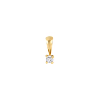 Vedhæng i 14 karat guld med diamant 0,10 ct W/SI fra Siersbøl – forhandlet hos Houmann.dk