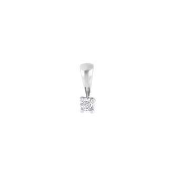 Vedhæng i 14 karat hvidguld med diamant 0,10 ct W/SI fra Siersbøl – forhandlet hos Houmann.dk