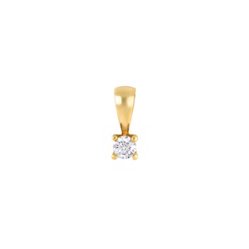 Vedhæng i 14 karat guld med diamant 0,15 ct W/SI fra Siersbøl – forhandlet hos Houmann.dk