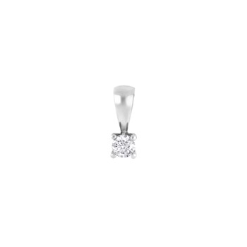 Vedhæng i 14 karat hvidguld med diamant 0,15 ct W/SI fra Siersbøl – forhandlet hos Houmann.dk
