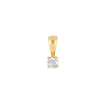 Vedhæng i 14 karat guld med diamant 0,20 ct W/SI fra Siersbøl – forhandlet hos Houmann.dk