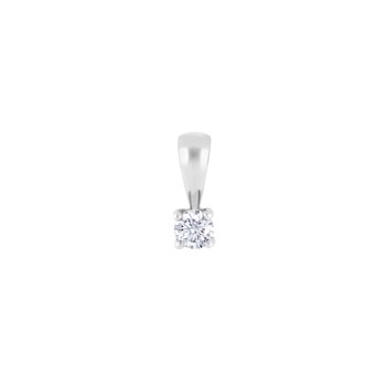 Vedhæng i 14 karat hvidguld med diamant 0,20 ct W/SI fra Siersbøl – forhandlet hos Houmann.dk