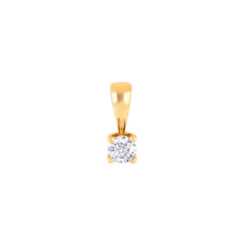 Vedhæng i 14 karat guld med diamant 0,25 ct W/SI fra Siersbøl – forhandlet hos Houmann.dk