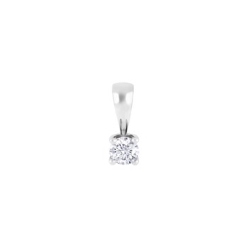 Vedhæng i 14 karat hvidguld med diamant 0,25 ct W/SI fra Siersbøl – forhandlet hos Houmann.dk