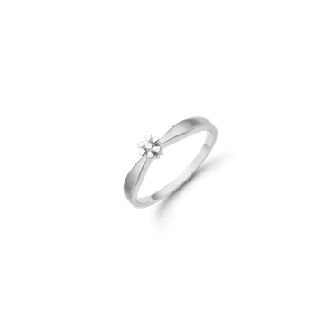 Aagaard Sølv d.ring 1x0,03ct wsi