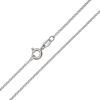Halskæde i sterling sølv med anker, 45cm – Støvring Design