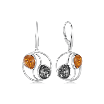 Ørehængere i rhodineret sterling sølv – Støvring Design