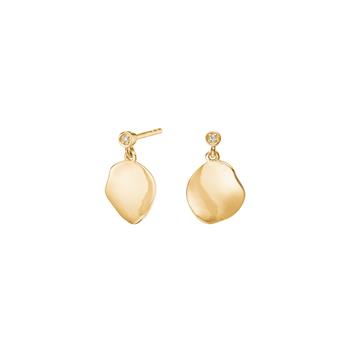 Ørestikker i 14 karat guld med diamant 0,005 ct W/SI fra Siersbøl – forhandlet hos Houmann.dk