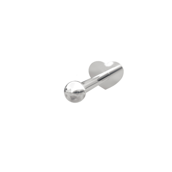 Nordahl rhd. sølv Labret-piercing kugle 2mm solid PIERCE52