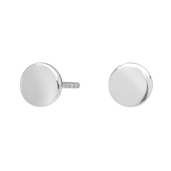 Nordahl rhodineret sølv ørering rund 6mm