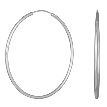Nordahl rhodineret sølv creol 40mm HOOPS52
