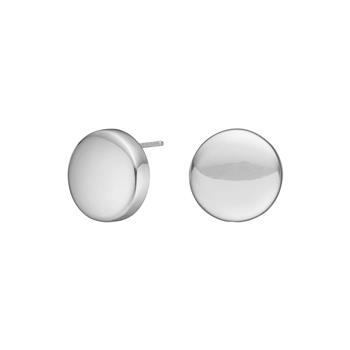 Rhod. sølv system-ørestikker Ann 14x14mm from Heinzendorff
