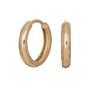 Creoler i 14 karat guld, 2x10 mm fra Siersbøl – forhandlet hos Houmann.dk
