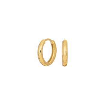 Creoler i 14 karat guld, 2x12 mm fra Siersbøl – forhandlet hos Houmann.dk